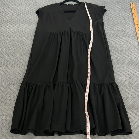 Zara Lightweight RuffleTiered Midi Cap Sleeve Dress - Picture 6 of 8